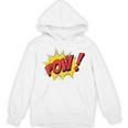 POW Comic Book Cartoon Pop Art Raglan Baseball Tee Unisex Hoodie POW Comic Book Cartoon Pop Art Raglan Baseball Tee Unisex Hoodie