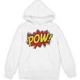 POW Comic Book Font Action Hero BAM BANG BOOM POW Unisex Hoodie POW Comic Book Font Action Hero BAM BANG BOOM POW Unisex Hoodie