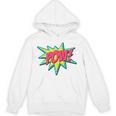 Pow Retro Comic Book Art Superhero Bubble Premium Unisex Hoodie Pow Retro Comic Book Art Superhero Bubble Premium Unisex Hoodie