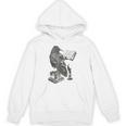 Raven Crow Reading a Magic Book Wizard Animal Bird Reader Unisex Hoodie