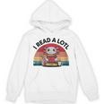 I Read Alotl Axolotl Retro Reading Books Lover Vintage Unisex Hoodie