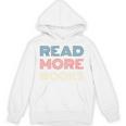 Read More Books Retro Font Book Lover Reading Quote Comfort Colors Crop Top Unisex Hoodie