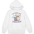 I Still Read Children’s Books Cute Duck Reading Book Lover Unisex Hoodie