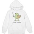 We Read At Dawn Bookish Frog Reading Unisex Hoodie