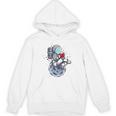 Reading Read Books Reader Nerd Cartoon Astronaut Moon Unisex Hoodie