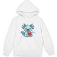Readsolotl Amphibian Read Book Herpetologist Cute Axolotl Unisex Hoodie