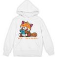 Well Red Panda Shirt Bookworm Reading Books Panda Unisex Hoodie