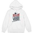 Run I Dare You Baseball Catcher Player Fan Unisex Hoodie Run I Dare You Baseball Catcher Player Fan Unisex Hoodie