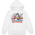 San Francisco Cat Golden Gate Bridge Book Lover Premium Tri-Blend Unisex Hoodie