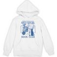 Sarcastic Anti Social Book Club Cat Skull Book Lover Unisex Hoodie Sarcastic Anti Social Book Club Cat Skull Book Lover Unisex Hoodie
