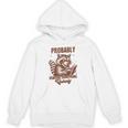 Smut Book Reader Racoon Probably Reading Something Unholy Unisex Hoodie