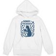 Sorry I'm Booked Cat Reading Book Boho Flowers Vintage Unisex Hoodie