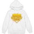 Strike Out Childhood Cancer Boys Baseball Drip Gold Ribbon Unisex Hoodie