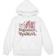 My Summer Is All Booked Retro Summer Book Lover Womens Girls Unisex Hoodie