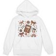 Teacher Coquette Bow Book First Day Of School Back To School Unisex Hoodie