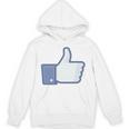 Thumbs Up Like Face Book Icon Unisex Hoodie