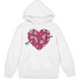Valentine's Day Baseball Heart Softball Player Sports Lover Unisex Hoodie