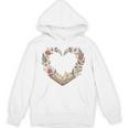 Vintage Book Lover Valentine Heart Premium Tri-Blend Unisex Hoodie