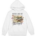 Vintage Floral Books Are My Therapy Book Lover Reading Unisex Hoodie Vintage Floral Books Are My Therapy Book Lover Reading Unisex Hoodie