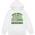Wild About Reading Books Rhino Pig And Crocodile Unisex Hoodie Wild About Reading Books Rhino Pig And Crocodile Unisex Hoodie