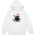 Witchy Book Lover Christmas Cat Reading Mystic Bookworm Unisex Hoodie Witchy Book Lover Christmas Cat Reading Mystic Bookworm Unisex Hoodie