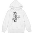 Women's Alice Adventures Wonderland Vintage Book Quote Lewis Carrol Unisex Hoodie