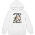Women's Book Reader Accessories For Teacher Reading Is My Therapy Unisex Hoodie Women's Book Reader Accessories For Teacher Reading Is My Therapy Unisex Hoodie