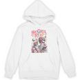 Women's Hot Girls Reader Floral Book Lover Cute Skeleton Reading Unisex Hoodie