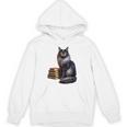 Women's Smokey Maine Coon Cat Book Lover Unisex Hoodie