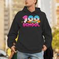 100 Days Of School Baseball Ice Cream Drip For Teacher Kid Unisex Hoodie