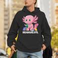 Axolotl Reading Book Readsalotl Kawaii Axolotl Book Bookworm Unisex Hoodie