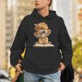 Baby Monkey Open Book Reading Animal Lover Graphic Portrait Unisex Hoodie