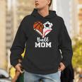 Ball Mom Heart Soccer Basketball Baseball Football Mom Unisex Hoodie Ball Mom Heart Soccer Basketball Baseball Football Mom Unisex Hoodie