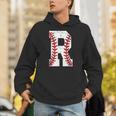 Baseball Alphabet Monogram Initial Letter R Unisex Hoodie Baseball Alphabet Monogram Initial Letter R Unisex Hoodie