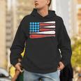 Baseball American Flag Patriotic USA Pride Unisex Hoodie