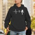 Baseball Heartbeat Pitcher Position Simple Line Art Unisex Hoodie Baseball Heartbeat Pitcher Position Simple Line Art Unisex Hoodie