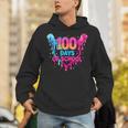 Baseball Ice Cream Drip 100 Days Of School Boys Girls 100th Unisex Hoodie