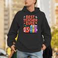Best Teacher Ever Cute Apple Books School Classroom Vibes Unisex Hoodie