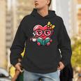 Book Coffee Valentines Cute Heart Lover Women Girl Unisex Hoodie