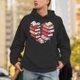 Book Lover Heart Shape Reading Librarian Valentine Men Women Unisex Hoodie