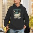 Books Are My Therapy Cozy Book Lover Reading & Coffee Unisex Hoodie Books Are My Therapy Cozy Book Lover Reading & Coffee Unisex Hoodie