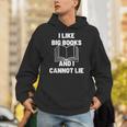 Bookworm Pun I Like Big Books And I Cannot Lie Reading Unisex Hoodie