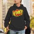 Boy Five Superhero Comic Book Hero 5th Birthday Boy 5 Years Unisex Hoodie Boy Five Superhero Comic Book Hero 5th Birthday Boy 5 Years Unisex Hoodie
