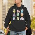 Bunny Reading Books Easter Day Teacher Librarian Book Women Unisex Hoodie