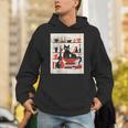 Cats Music Books Lover Essentials Red Retro Silkscreen Unisex Hoodie