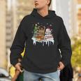 Christmas Tree Snowman Reindeer Book Stack Librarian Unisex Hoodie