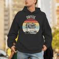 Coffee Books And Rain Reading Book Lover Retro Unisex Hoodie