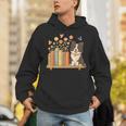 Cute Kawaii Border Collie Dog Books Flowers Unisex Hoodie