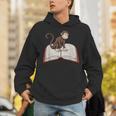 Cute Monkey Reading Books Literature Nature Unisex Hoodie Cute Monkey Reading Books Literature Nature Unisex Hoodie