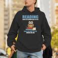 Cute Owl Reading Book Lover Positive Saying Unisex Hoodie